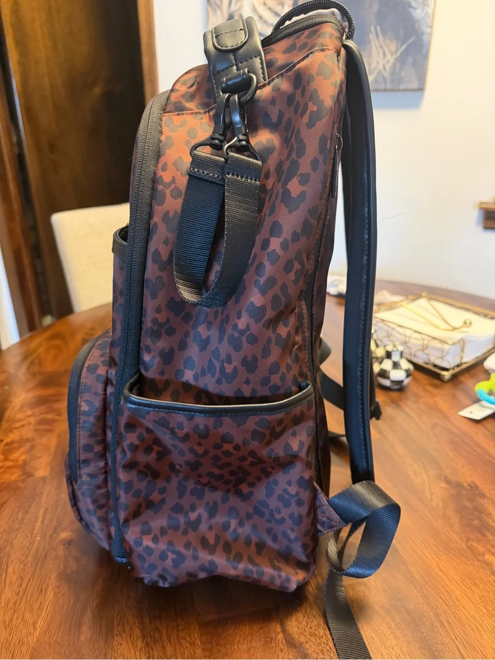 ITZY RITZY ‘BOSS PLUS’ LARGE LEOPARD DIAPER BAG